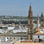 Vista panorámica parcial con campanarios. Campiña de Sevilla.