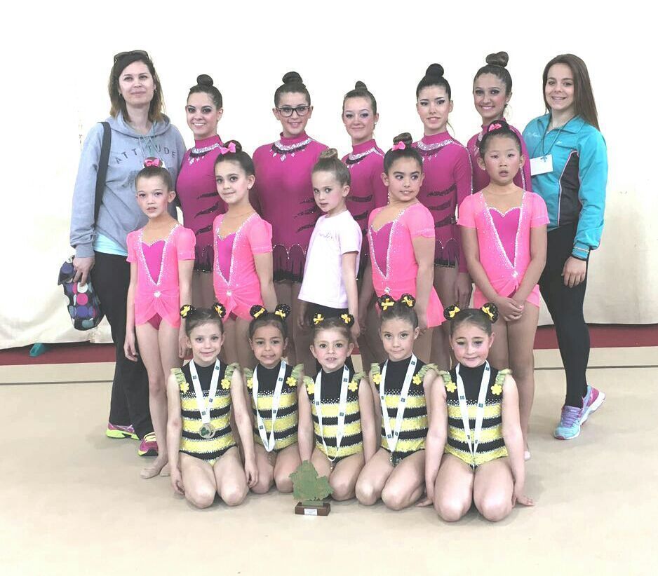 l CD Gimnasia Rítmica de Écija, medalla de plata en el Campeonato de Andalucía
