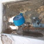 Contador agua congelado
